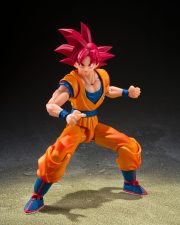 Official S.H. Figuarts Super Saiyan God Son Goku (God Aura) Action Figure