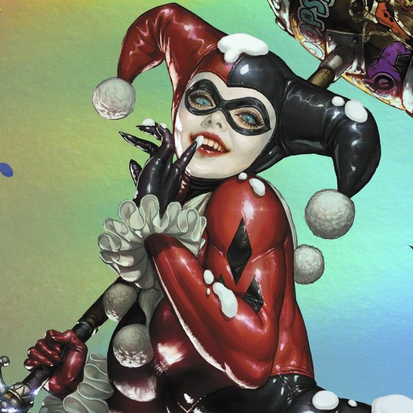 Harley Quinn Fine Art Print (Rainbow Holofoil Exclusive) 41x61cm – DC Comics (Sideshow)