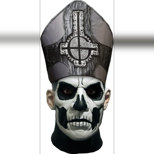Papa Emeritus II Deluxe Mask with Hat – Ghost (Trick or Treat Studios)