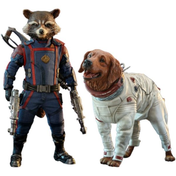 Hot Toys Rocket and Cosmo 1/6 sixth scale set – full front packshot