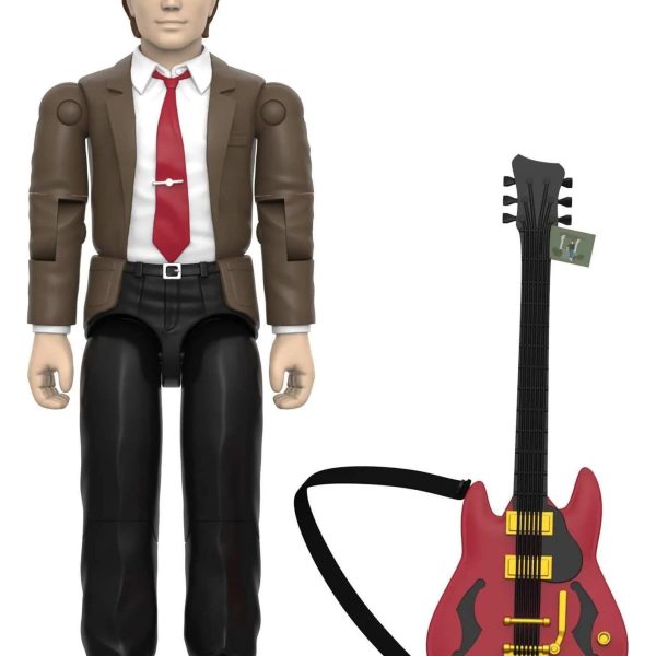 ReAction Marty McFly ’55 figure with electric guitar accessory, shown out of the card