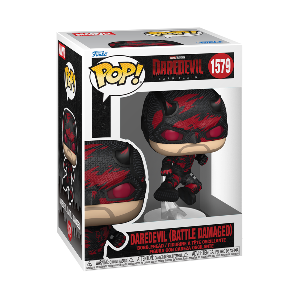 Funko POP! Daredevil (Battle Damaged) vinyl figure with the suit torn and battle-worn