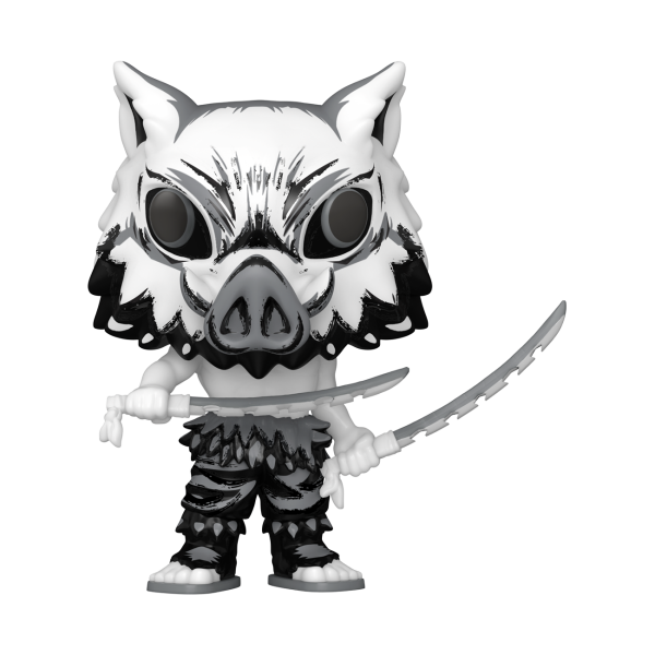 Funko POP! Inosuke Hashibira (Sumi-Ink) vinyl figure in the boar-head mask, in the black brush-ink finish