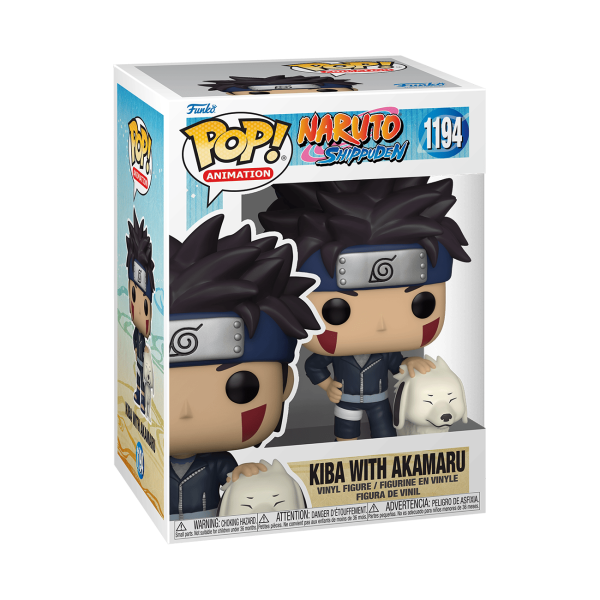 Funko POP! Kiba with Akamaru vinyl figure — shown in its collector window box