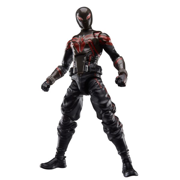 Marvel Legends Miles Morales Brooklyn 2099 Suit action figure standing, front view