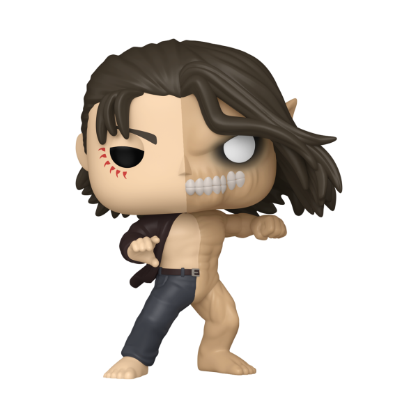 Funko POP! Eren Jaeger / Attack Titan vinyl bobblehead, split half human and half Attack Titan