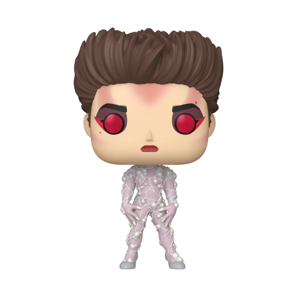 Funko POP! Gozer vinyl figure with flat-top hair, red eyes and a pale pearl-studded bodysuit