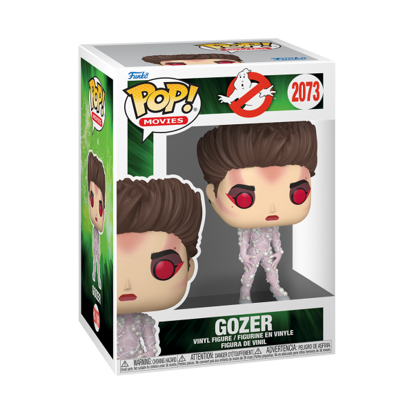 Funko POP! Gozer in its Ghostbusters window box, POP! Movies number 2073