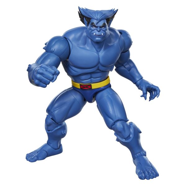 Marvel Legends Marvel's Beast standing with fists clenched in his X-Men '97 blue fur