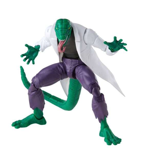 The Lizard crouched with both clawed hands spread wide